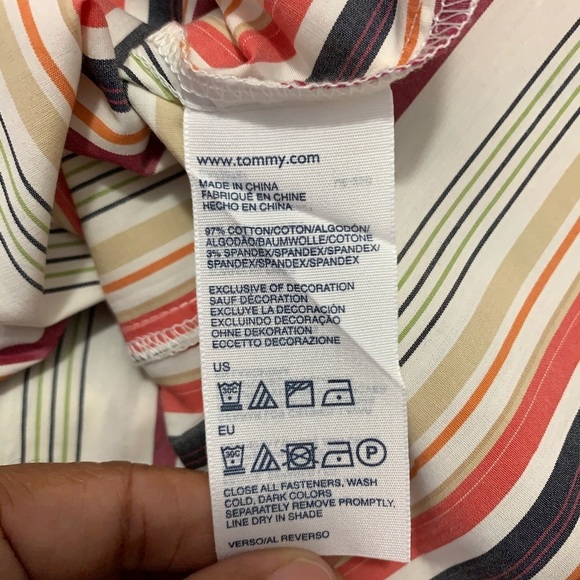 Women’s Plus Size 22 Striped Shirt Tommy Hilfiger Long Sleeve - Picture 13 of 16